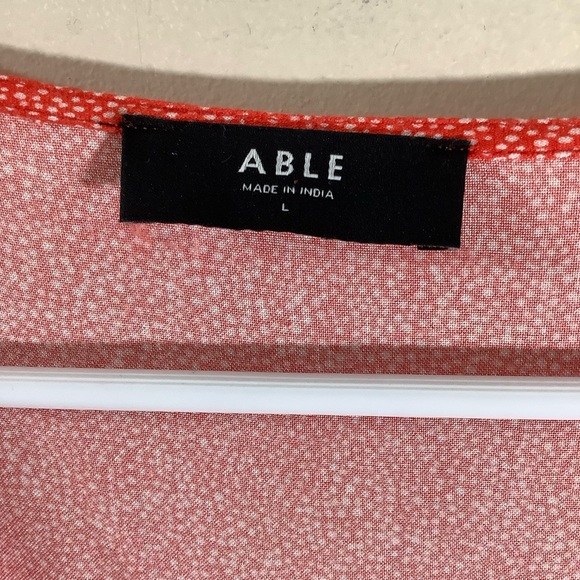 Able Coral V-Neck Midi Sundress with Dolman Sleeves - Picture 7 of 9